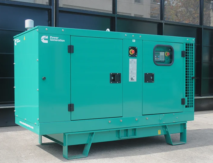 Grupo electrógeno instalado en planta industrial